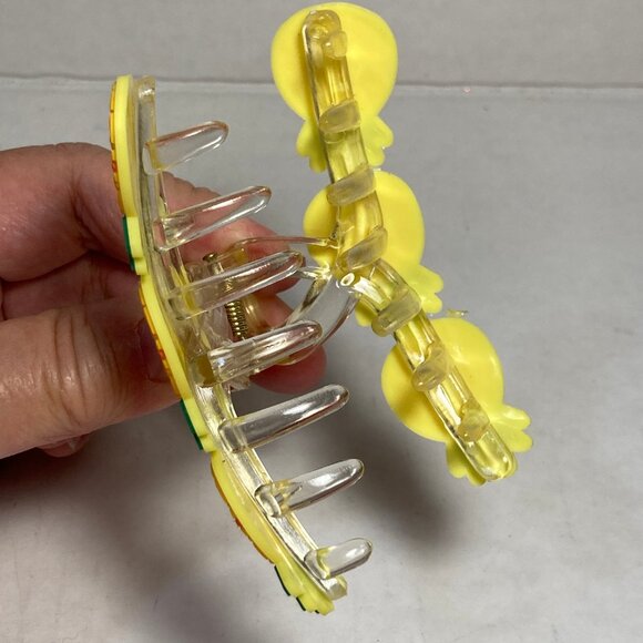 Pineapple Hair Claw Clip Large Long Hair Tropical Fruit Island Summer Yellow - Picture 11 of 13